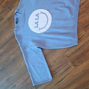 Dressed in LALA Blue Crew Neck Sweater